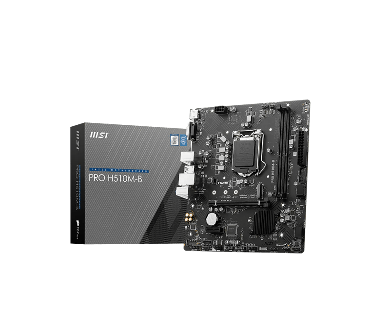 MSI PRO H510M-B LGA 1200 Micro-ATX Motherboard - 1