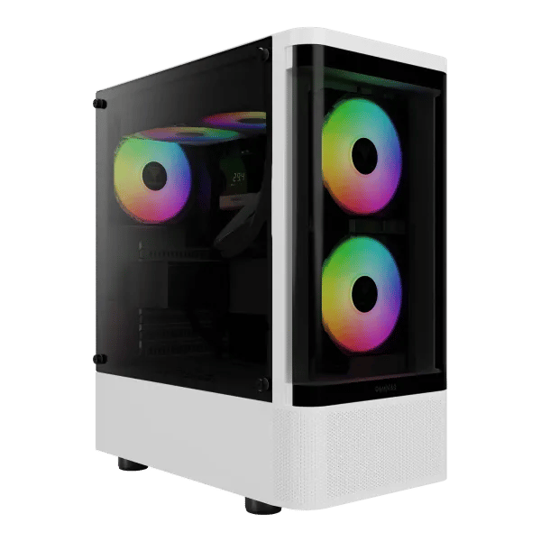 كيس Gamdias TALOS E3 Mid-Tower ATX أبيض زجاج مقسى - 4