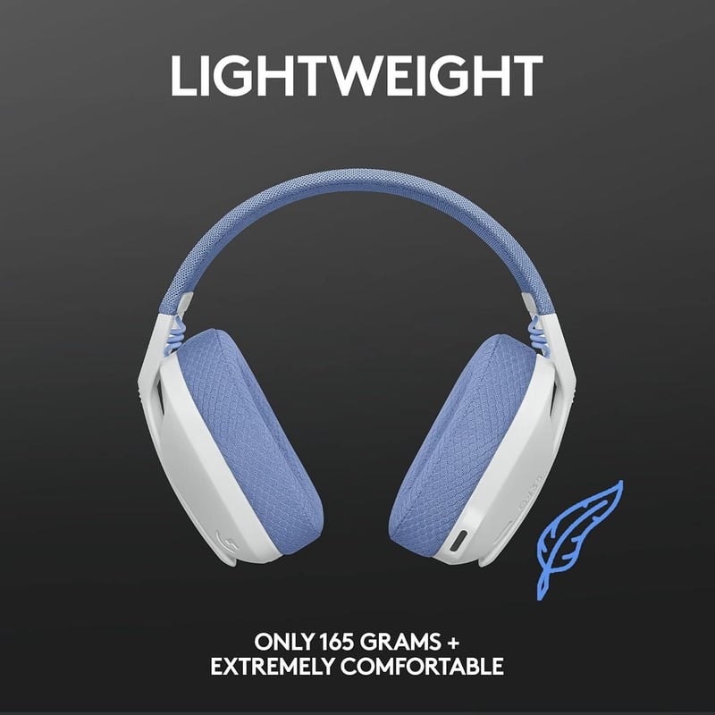 سماعات Logitech G435 لاسلكي مع ميكروفون أبيض - 5