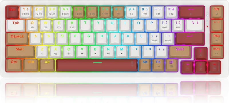Redragon K677 WLR-RGB-PRO 60% Mechanical Brown Keyboard Dual-Mode - 4