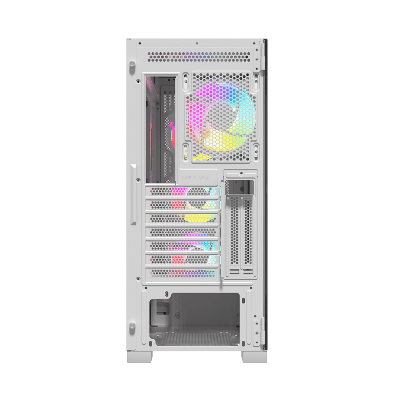 Raptor Arctic Hawk XL Mid-Tower ATX Case White Tempered Glass RGB - 4
