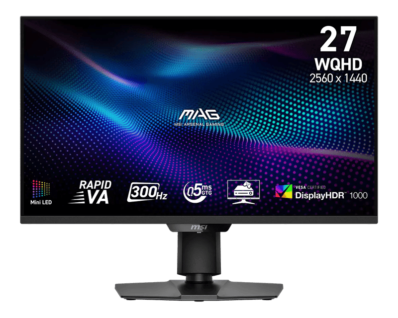 MSI MAG 274QPF X30MV 27" 2K WQHD 300Hz 0.5ms Rapid IPS Esports Gaming Monitor - 1