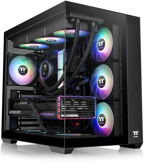 Case Thermaltake Steel Shadow Transparent EX Black / E-ATX  (Without  Fans) - 1