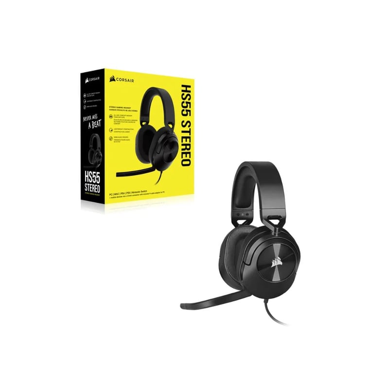 Corsair HS55 Stereo Gaming Headset Carbon - 2