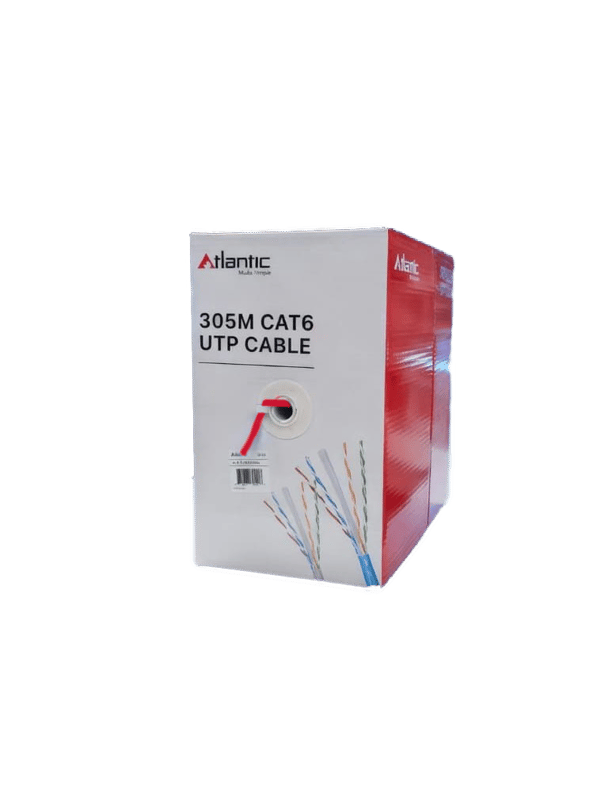 كيبل Atlantic Cat6 UTP Ethernet 305m Roll رمادي - 3