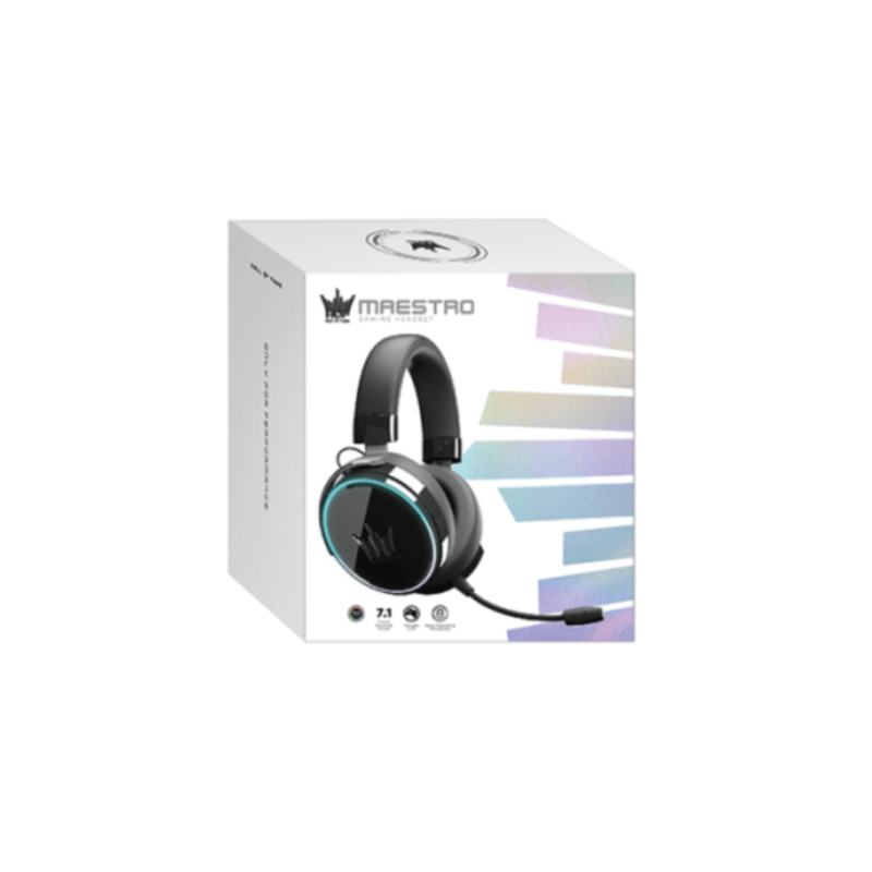 سماعات Galax HOF Maestro Gloss 7.1 Surround سلكي RGB أسود - 1