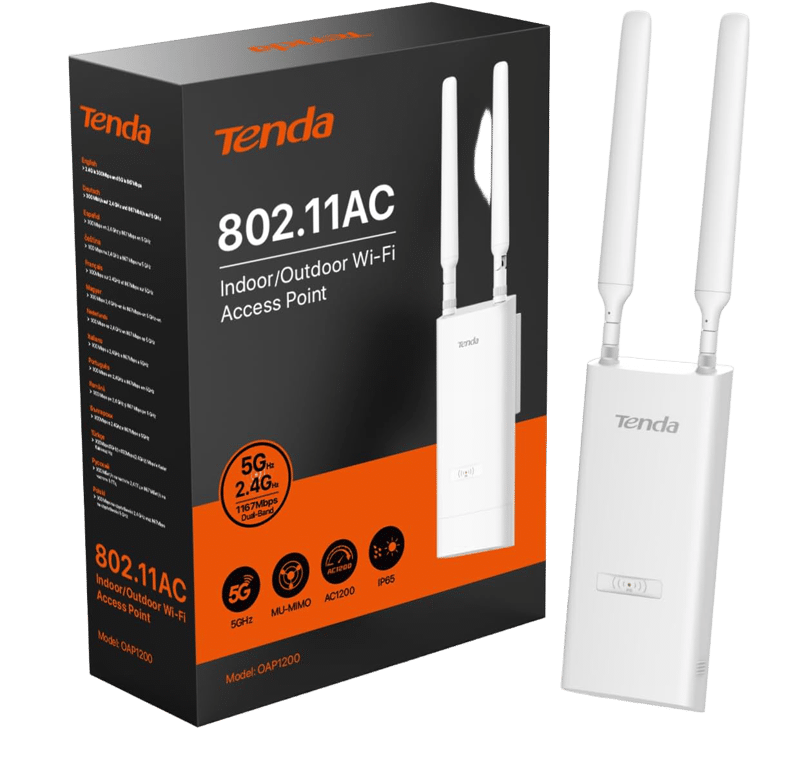 Tenda OAP1200 AC1200 Gigabit Dual Band Outdoor Access Point - 8
