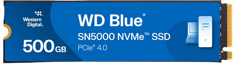 Western Digital Blue SN5000 500GB NVMe M.2 PCIe 4.0 Internal SSD - 5