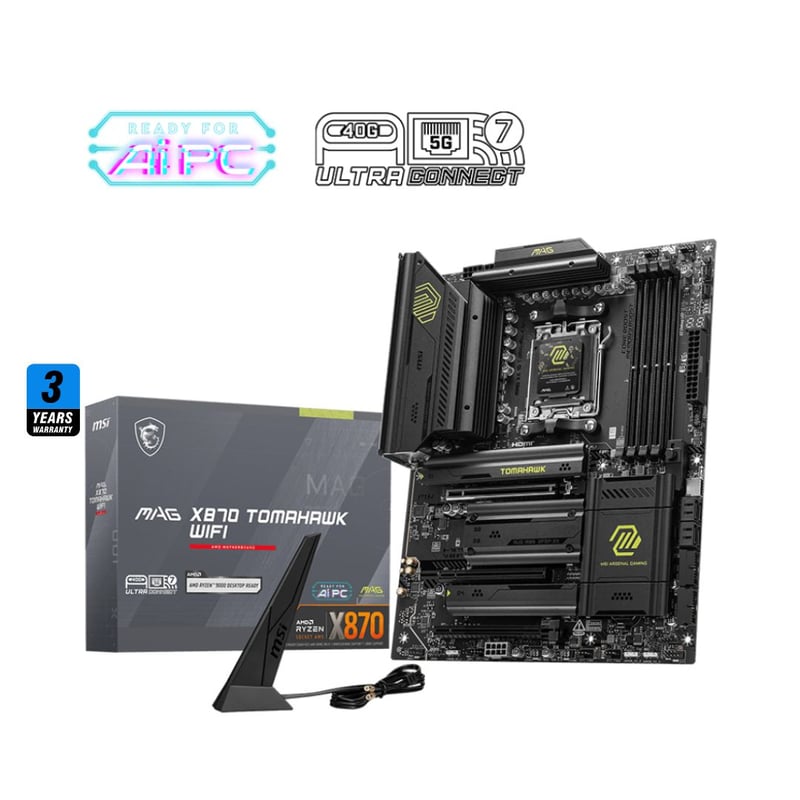 MSI MAG X870 TOMAHAWK WIFI AMD X870 AM5 ATX Motherboard - 7