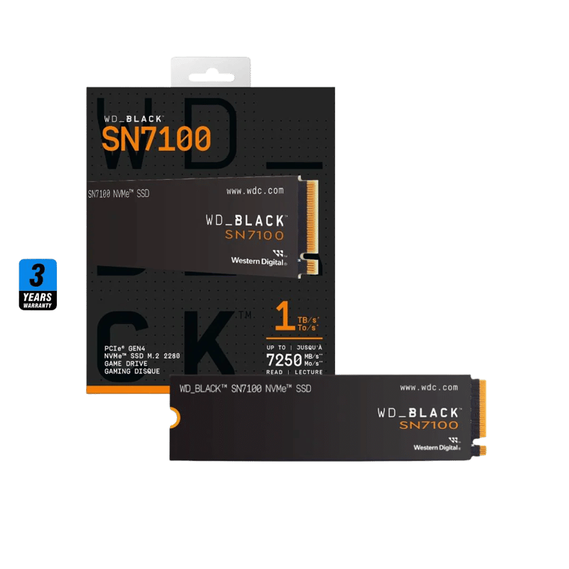 Western Digital Black SN7100 1TB NVMe M.2 PCIe 4.0 SSD - 4