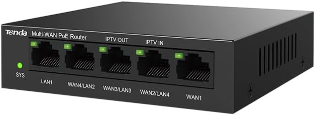 Tenda Gigabit Ethernet 5-Port PoE Router - 4