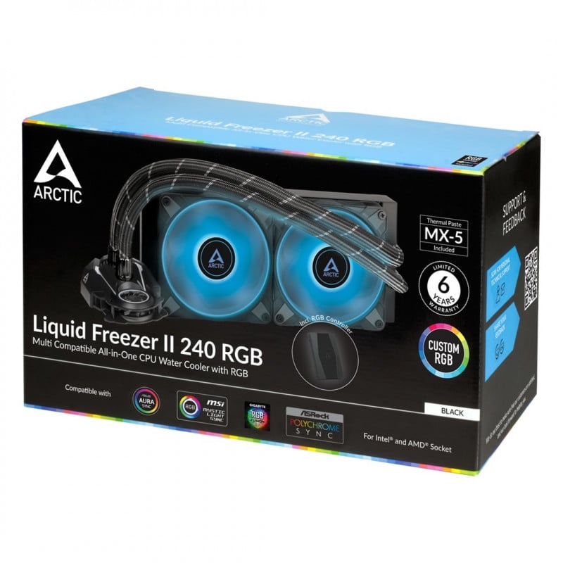 ARCTIC Liquid Freezer II 240 A-RGB AIO Liquid CPU Cooler - 3