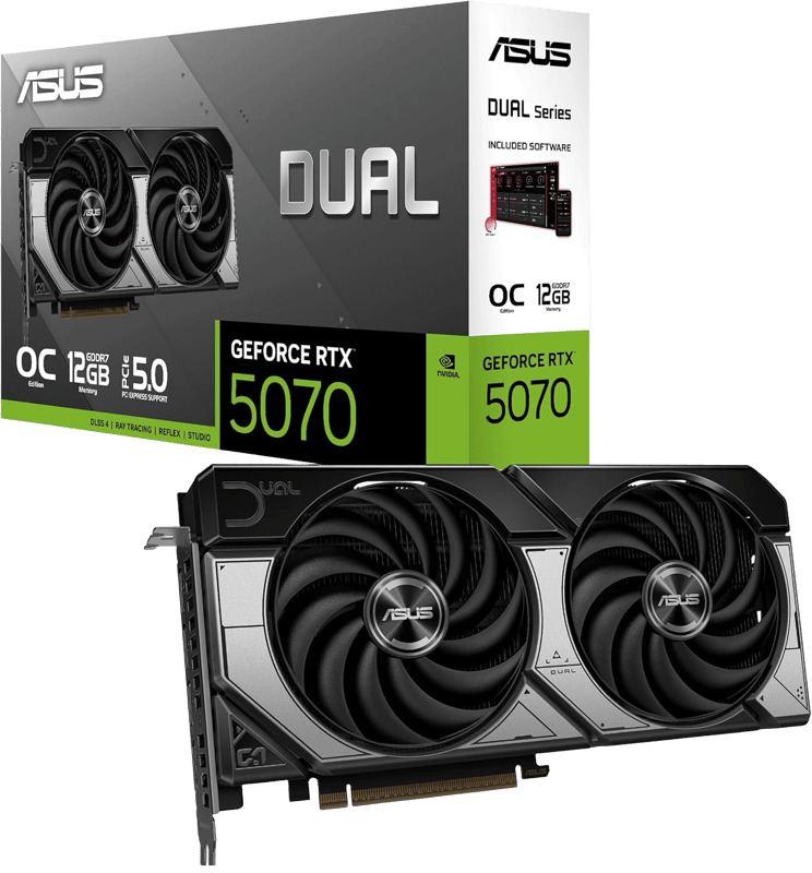 ASUS Dual GeForce RTX 5070 12GB GDDR7 OC Edition - 2