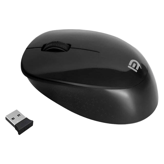 Fude M702 Wireless Mouse - Black Ergonomic 1200 DPI - 4