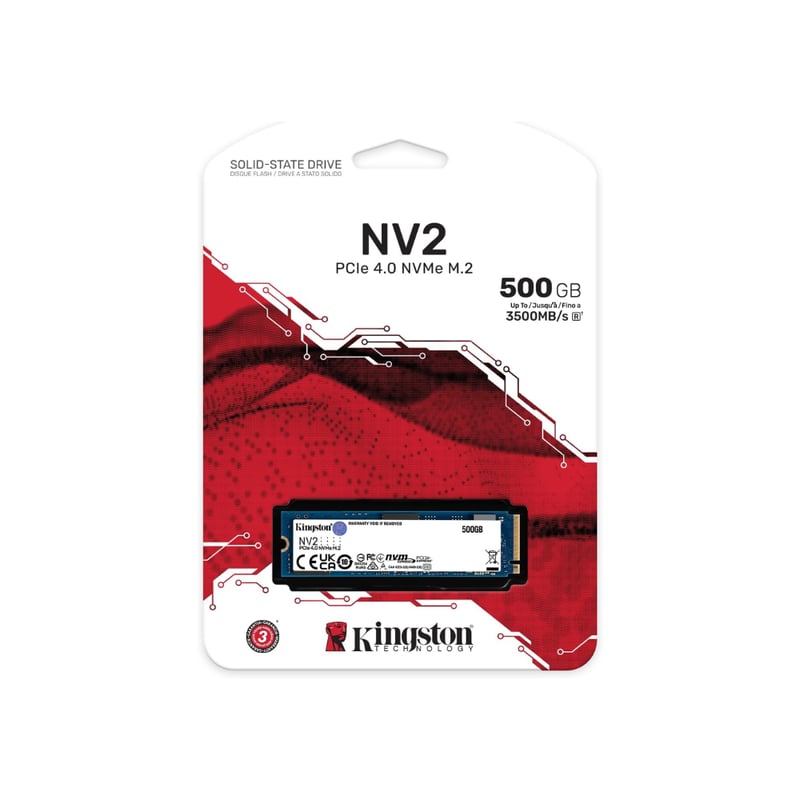 SSD Kingston 500GB NVMe M.2 - 3