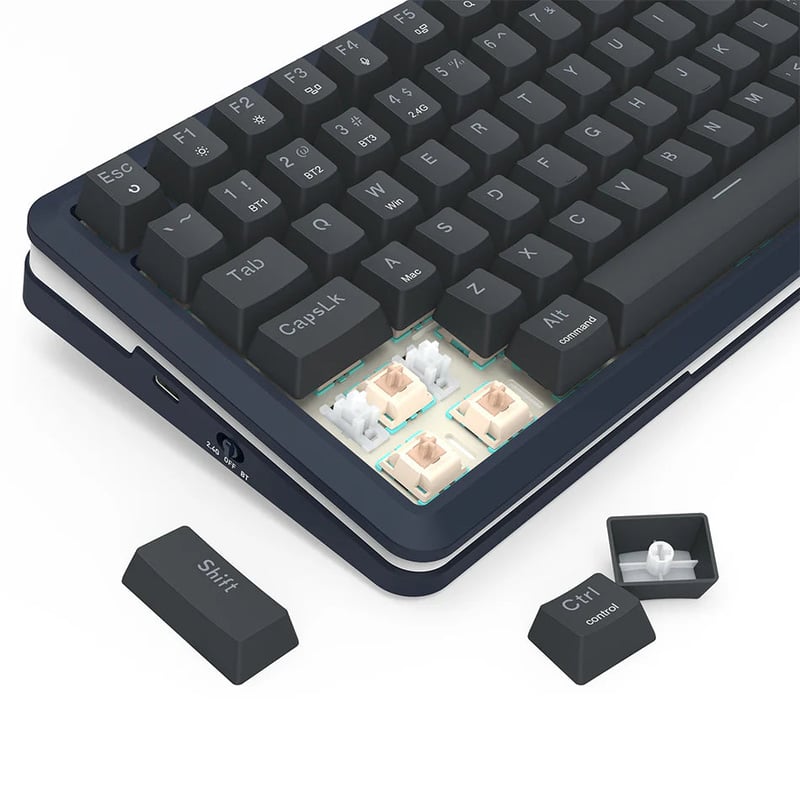 Redragon K708-RGB-PRO 75% Gasket Mechanical Keyboard Wired/2.4G/BT - 8