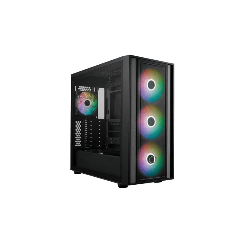 Cooler Master MasterBox 600 Mid-Tower ATX Case Black Tempered Glass - 6