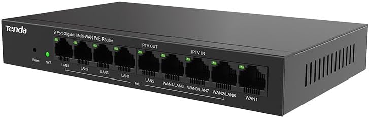Tenda Gigabit PoE Router G0-8G-PoE 9-Port - 4