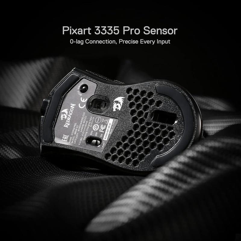 Redragon M808-KS Gaming Mouse 16000 DPI Dual-Mode Black - 6