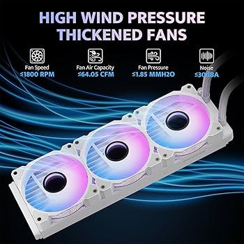 DarkFlash DH360D 360mm AIO Liquid CPU Cooler ARGB - 5