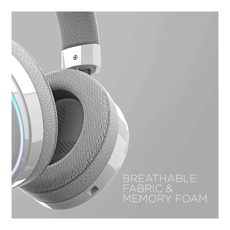 سماعات Galax HOF Maestro 7.1 سماعات ألعاب USB مع ميكروفون RGB أبيض - 6