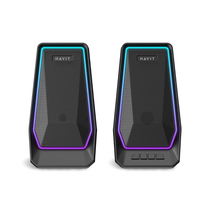 سبيكر Havit SK769BT 2.0 قناة 10W بلوتوث أسود - 2