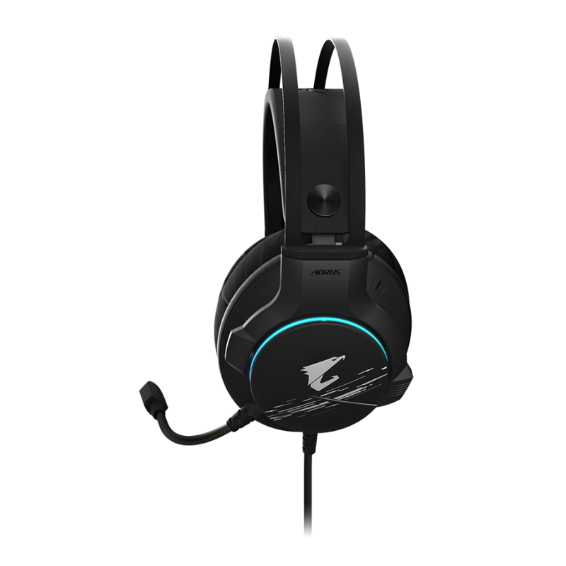 سماعات Gigabyte AORUS H1 USB مع ميكروفون أسود - 5