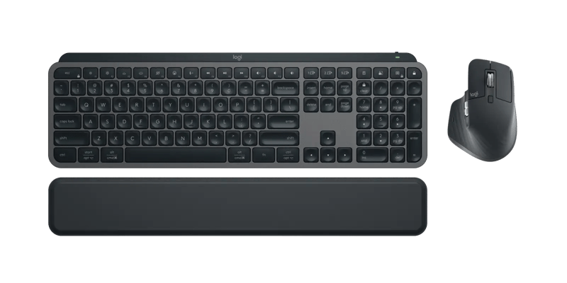 Logitech MX Keys S Combo Wireless Keyboard and Mouse with Palm Rest - 2