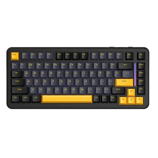كيبورد Attack Shark M86 75% Hot-Swappable Tri-Mode Wireless RGB أسود - 1