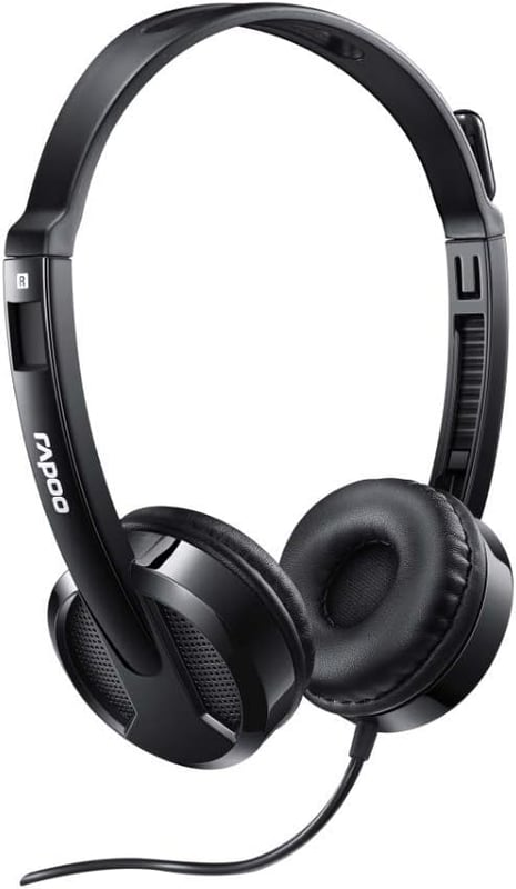 Rapoo H120 Wired Stereo USB Headset Noise-Cancelling Black - 6