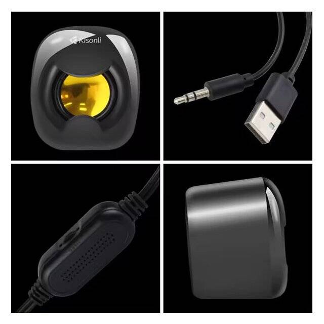 سبيكر Kisonli A202 2.0 قناة 3W Dual-Mode أسود - 4