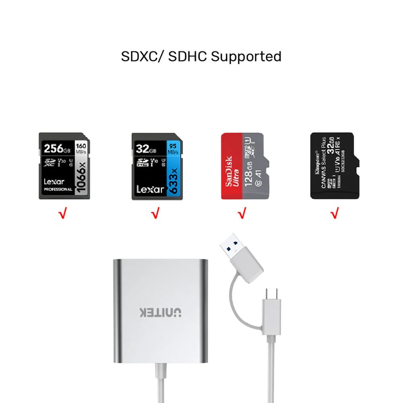 محول USB UNITEK 3-Port USB 3.0 إلى USB-C - 7