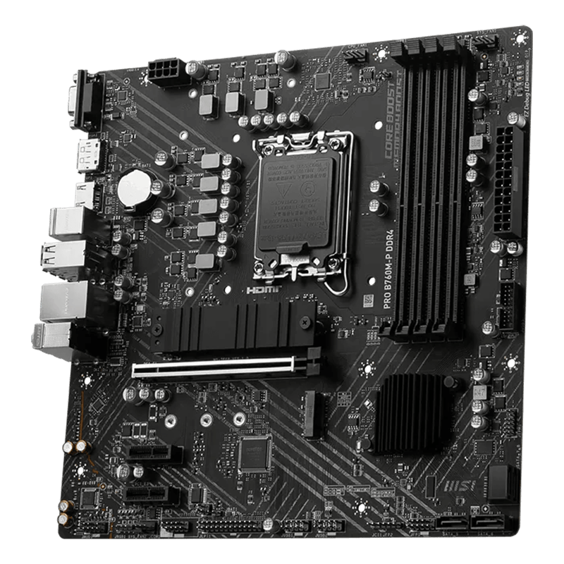 MSI PRO B760M-P DDR4 LGA 1700 Micro-ATX Motherboard - 5