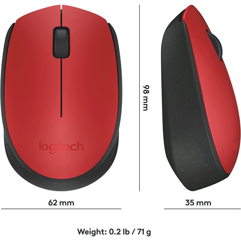 ماوس Logitech M171 1000 DPI لاسلكي أزرق - 31