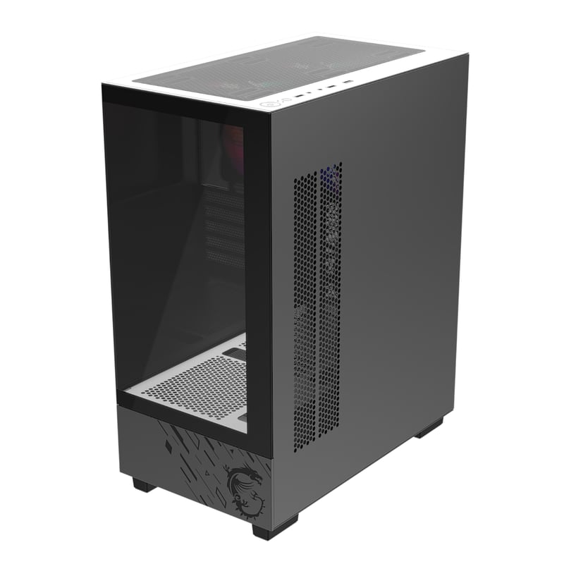 MSI MAG PANO M110L PZ Micro-ATX Case Black Tempered Glass - 3