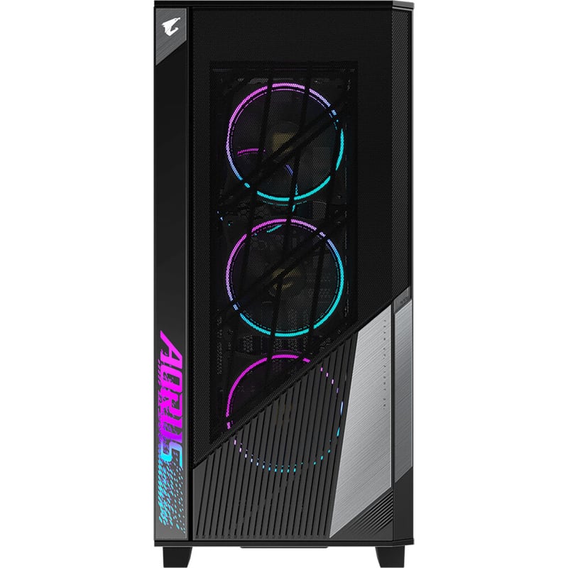 كيس Gigabyte Aorus Mid-Tower E-ATX زجاج مقوى مراوح ARGB - 1