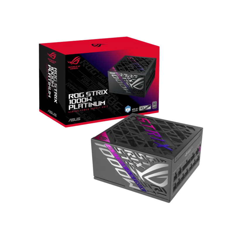 ASUS ROG STRIX GAMING 1000P, Full Modular, 1000W 80+ Platinum, PCIe 5.1, Black - 7