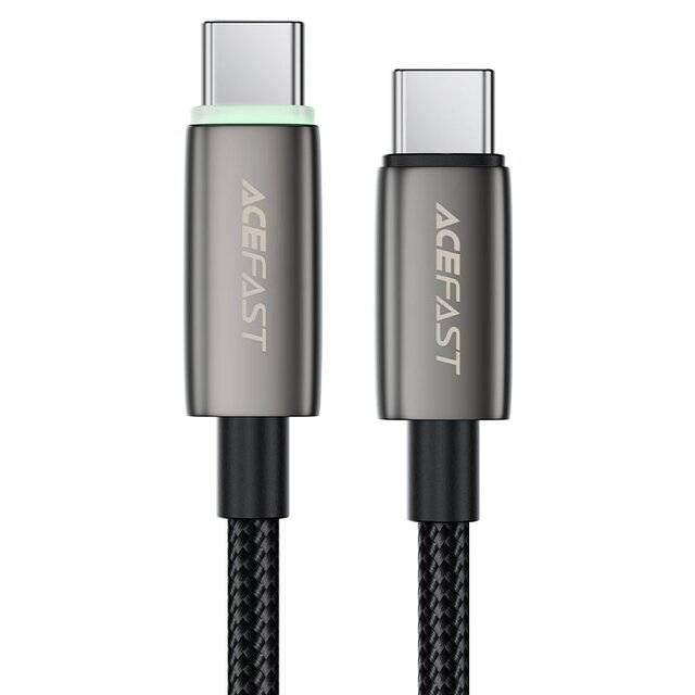 كيبل AceFast C23-03 USB-C إلى USB-C 60W 1.2m أسود - 2