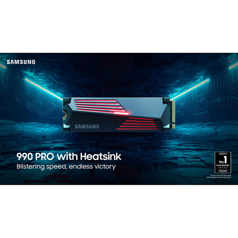 SSD Samsung 990 Pro 1TB NVMe M.2 PCIe 4.0 مع Heatsink - 4