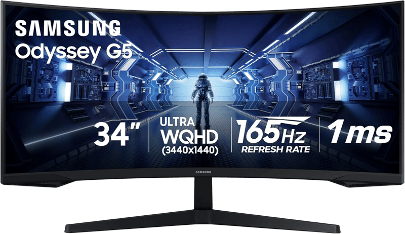 Samsung Odyssey G5 34" UWQHD 165Hz VA Curved Gaming Monitor - 2