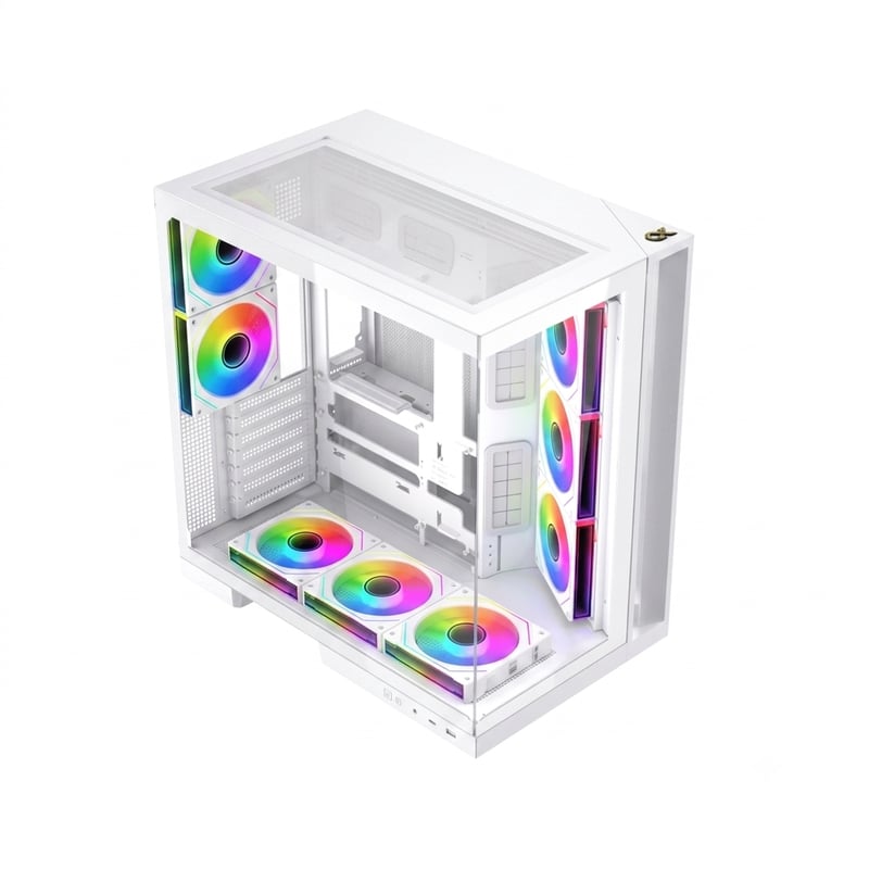 كيس Xigmatek Aqua 7 Arctic Full-Tower E-ATX أبيض - 8
