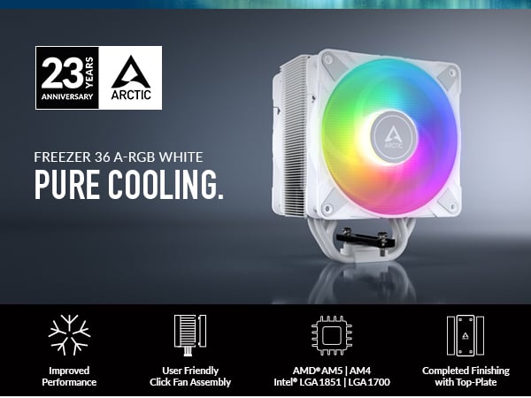 Arctic Freezer 36 A-RGB CPU Air Cooler White - 4