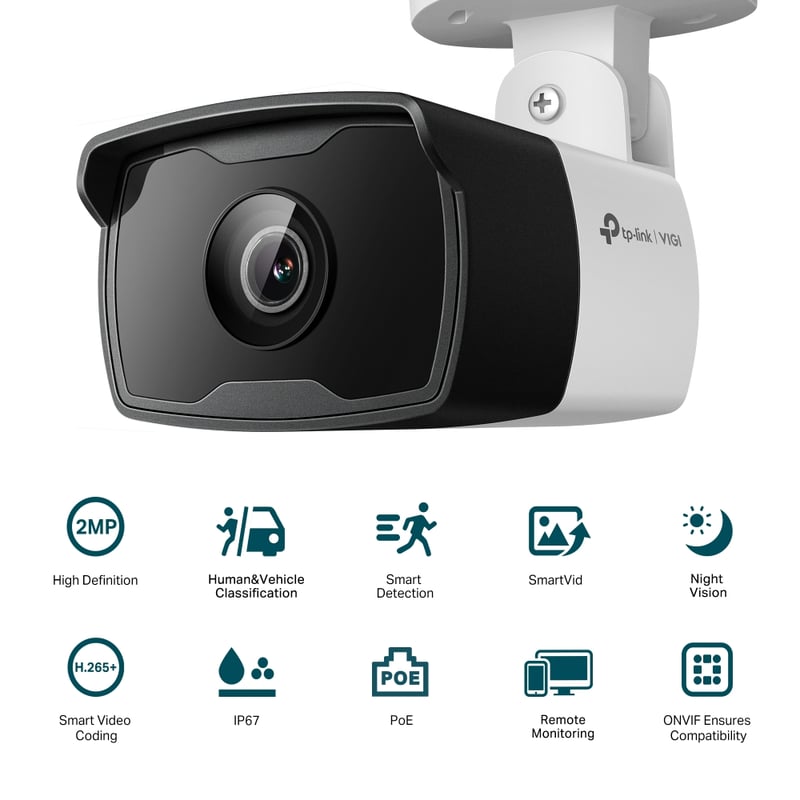 كاميرا مراقبة خارجية TP-Link VIGI C320I 2MP - 12