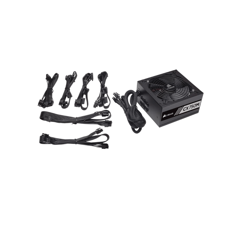 باور سبلاي Corsair CX750 Plus 750W 80+ Bronze غير معياري أسود - 5