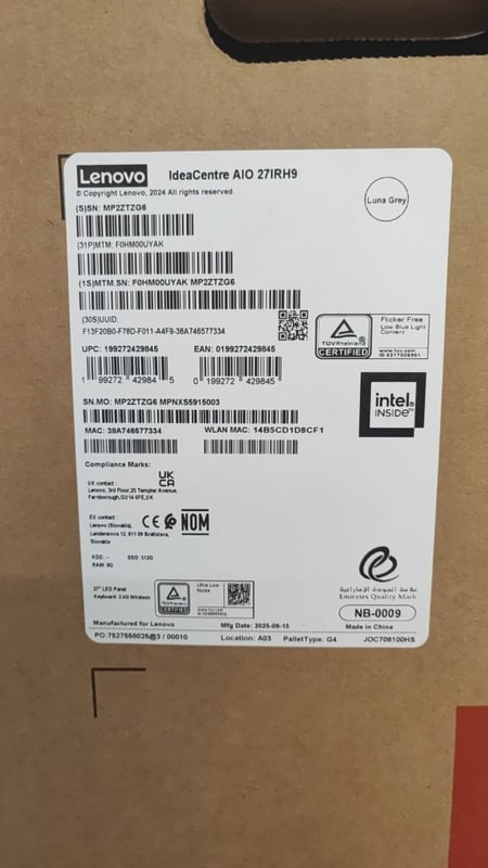 كومبيوتر Lenovo IdeaCentre i7-13620H 8GB/512GB SSD Intel UHD Graphics - 8