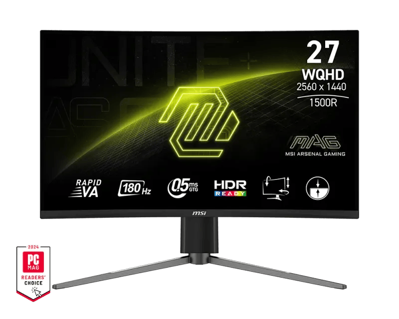 شاشة MSI MAG 27CQ6PF 27″ 2560x1440 180Hz VA - 1
