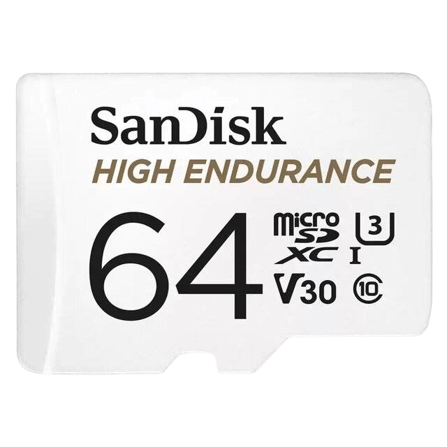 SanDisk High Endurance 64GB microSDXC UHS-I Memory Card - 3