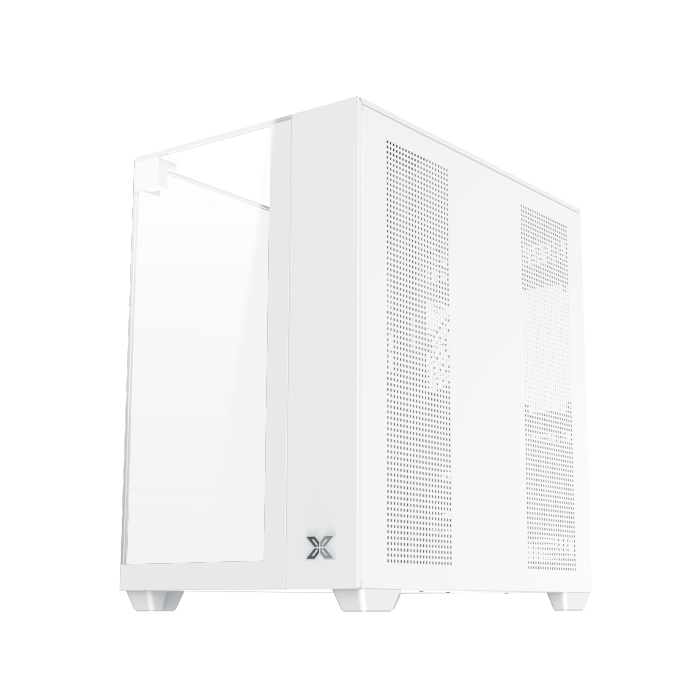 XIGMATEK Aqua V Mid-Tower ATX Case White Tempered Glass - 6