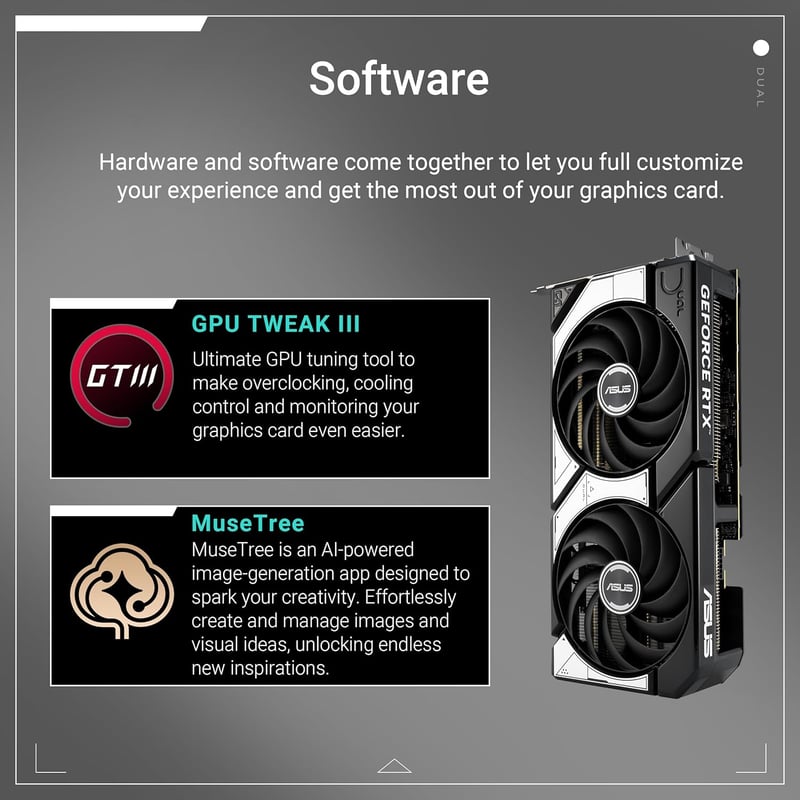 ASUS Dual GeForce RTX 5070 12GB GDDR7 OC Edition - 8