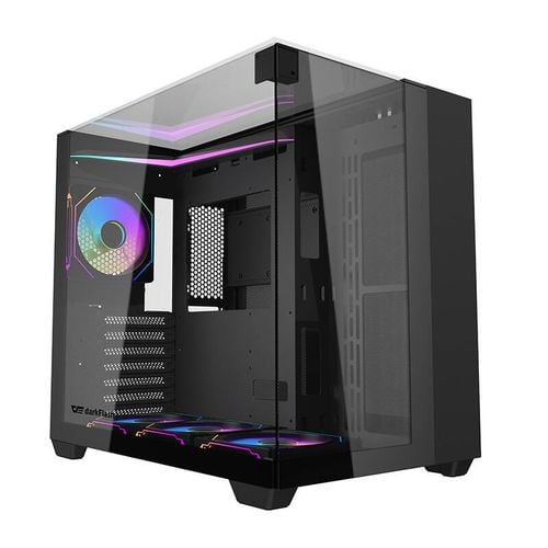 DarkFlash TH285 Mid-Tower ATX Case Black Tempered Glass - 5